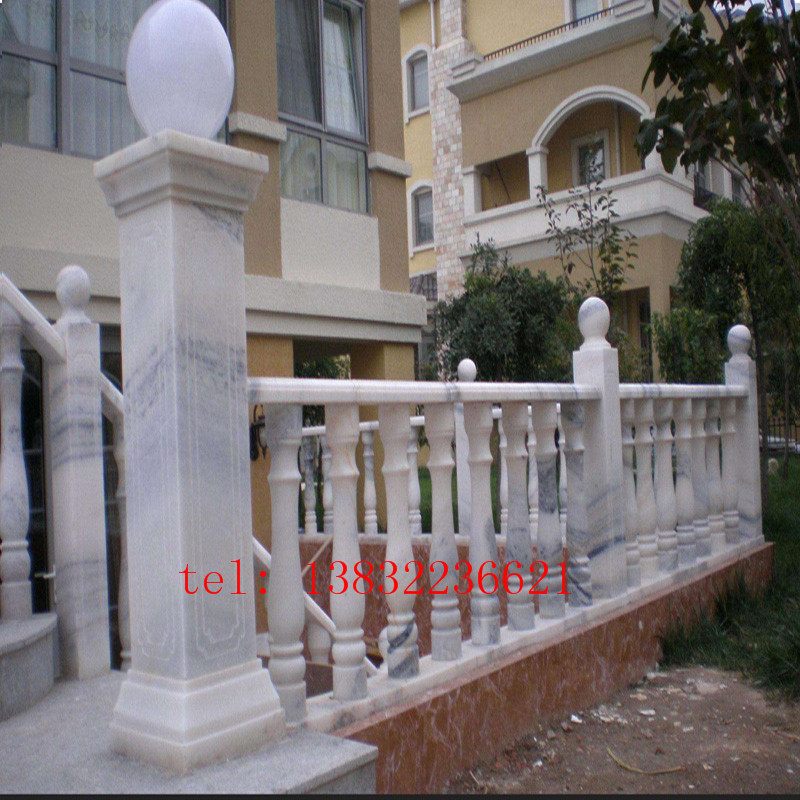 汉白玉楼梯扶手柱子罗马柱子家居装饰石雕柱子