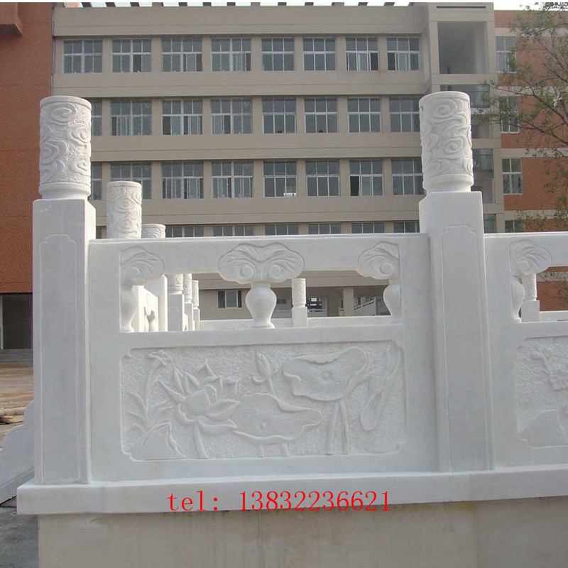 天然石材梅兰竹菊护城河护栏阳台柱制作供应商